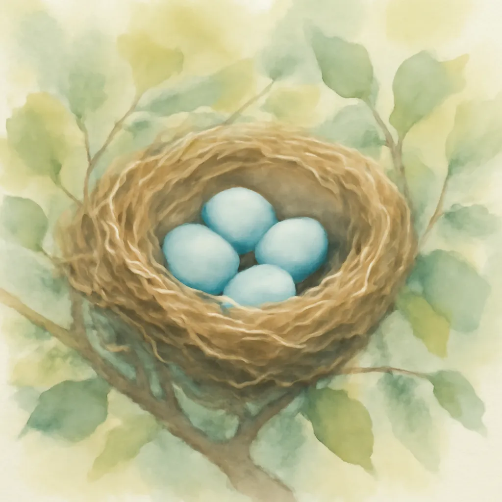 「巣」のイラスト