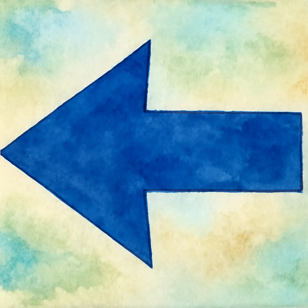 「左」のイラスト