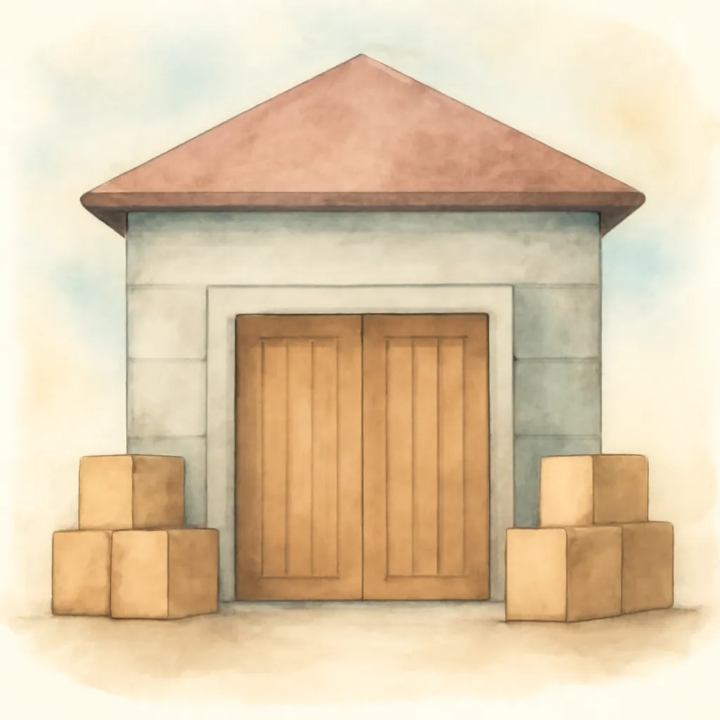 「庫」のイラスト