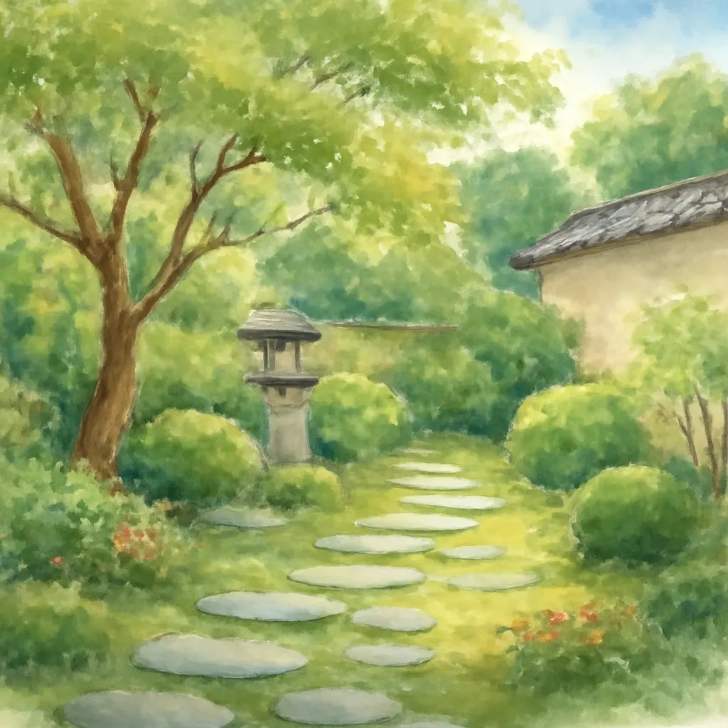 「庭」のイラスト