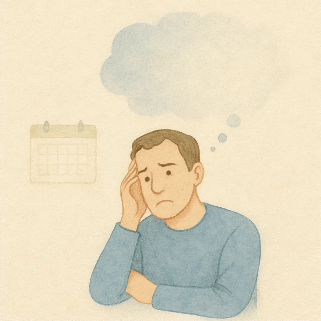 「忘」のイラスト