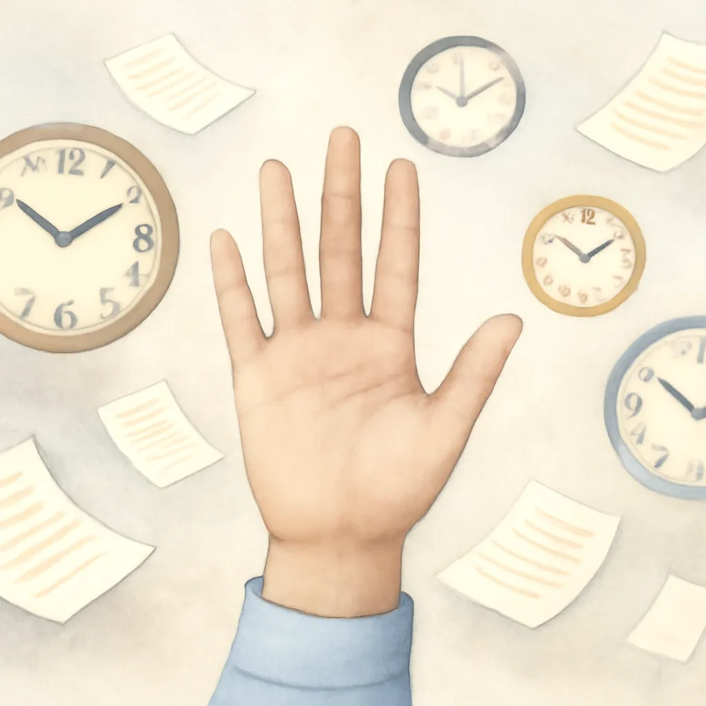 「忙」のイラスト