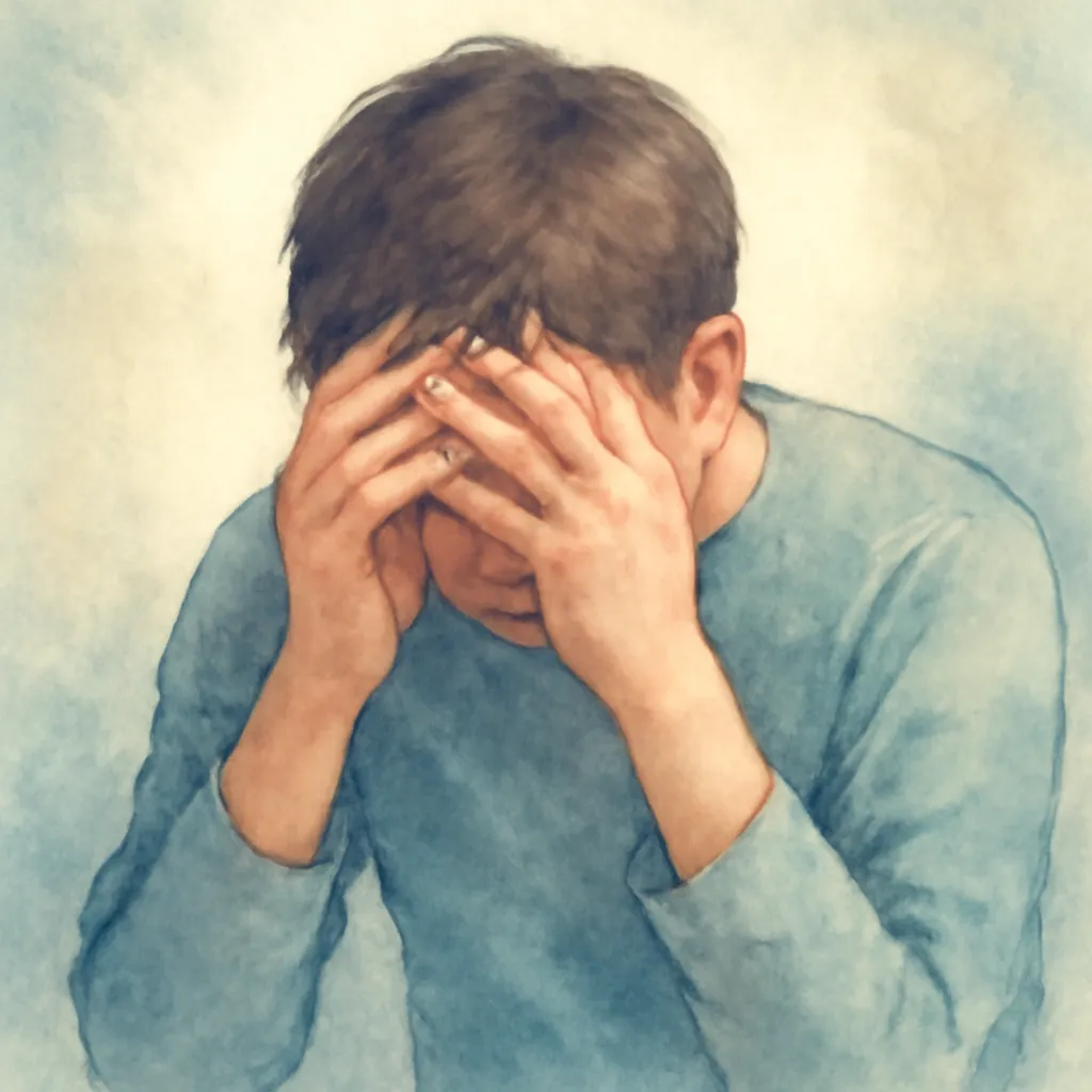 「悔」のイラスト