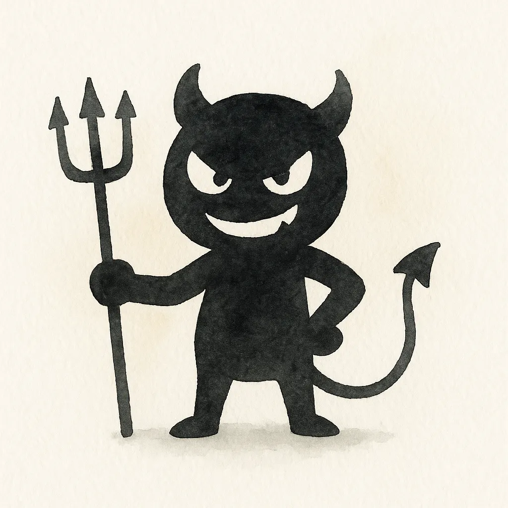 「悪」のイラスト