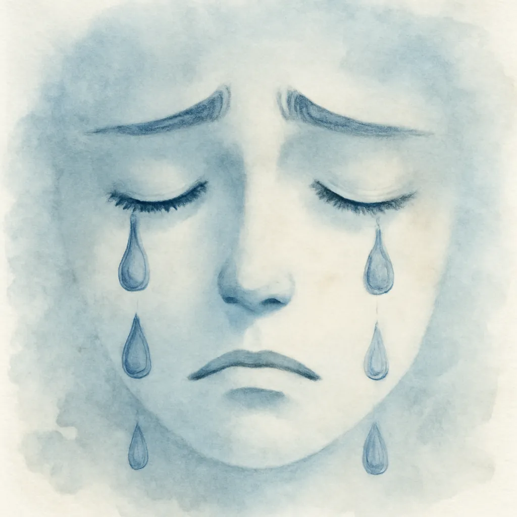 「悲」のイラスト