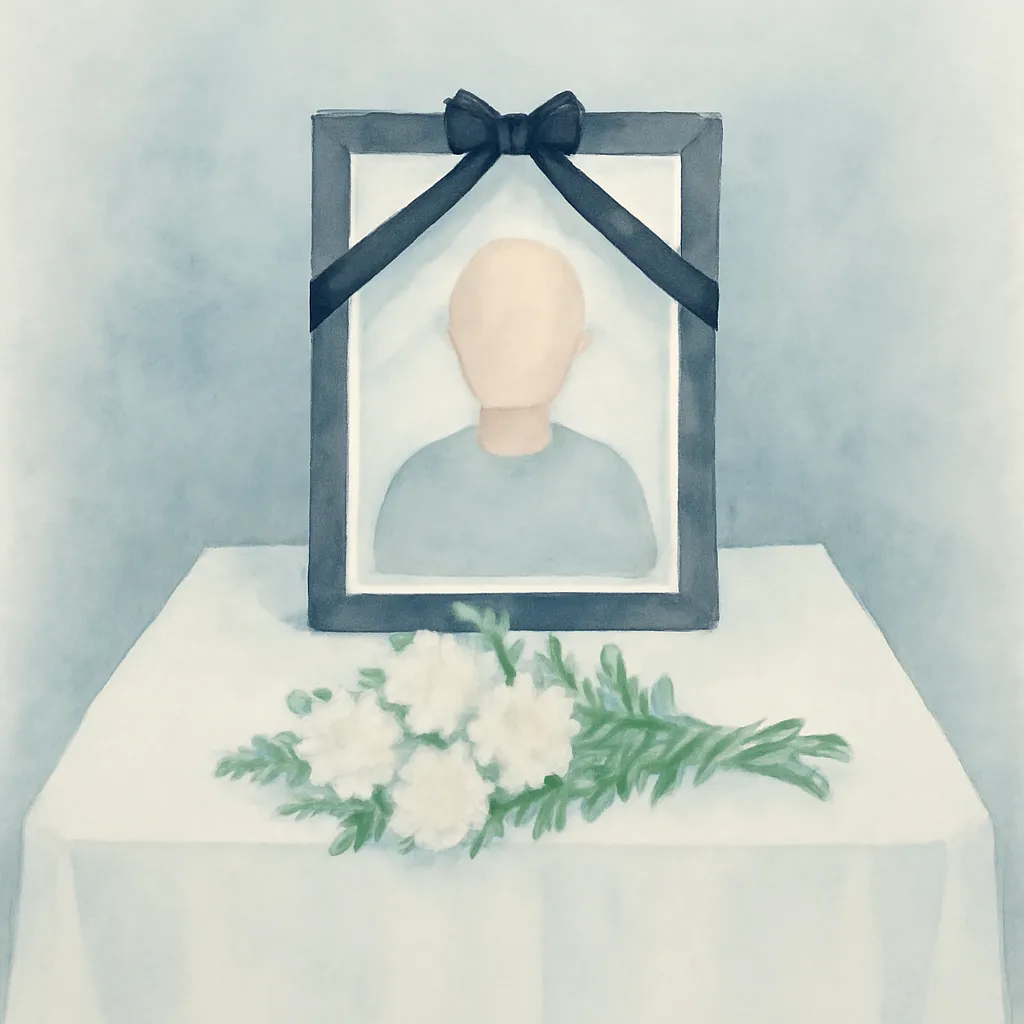 「悼」のイラスト