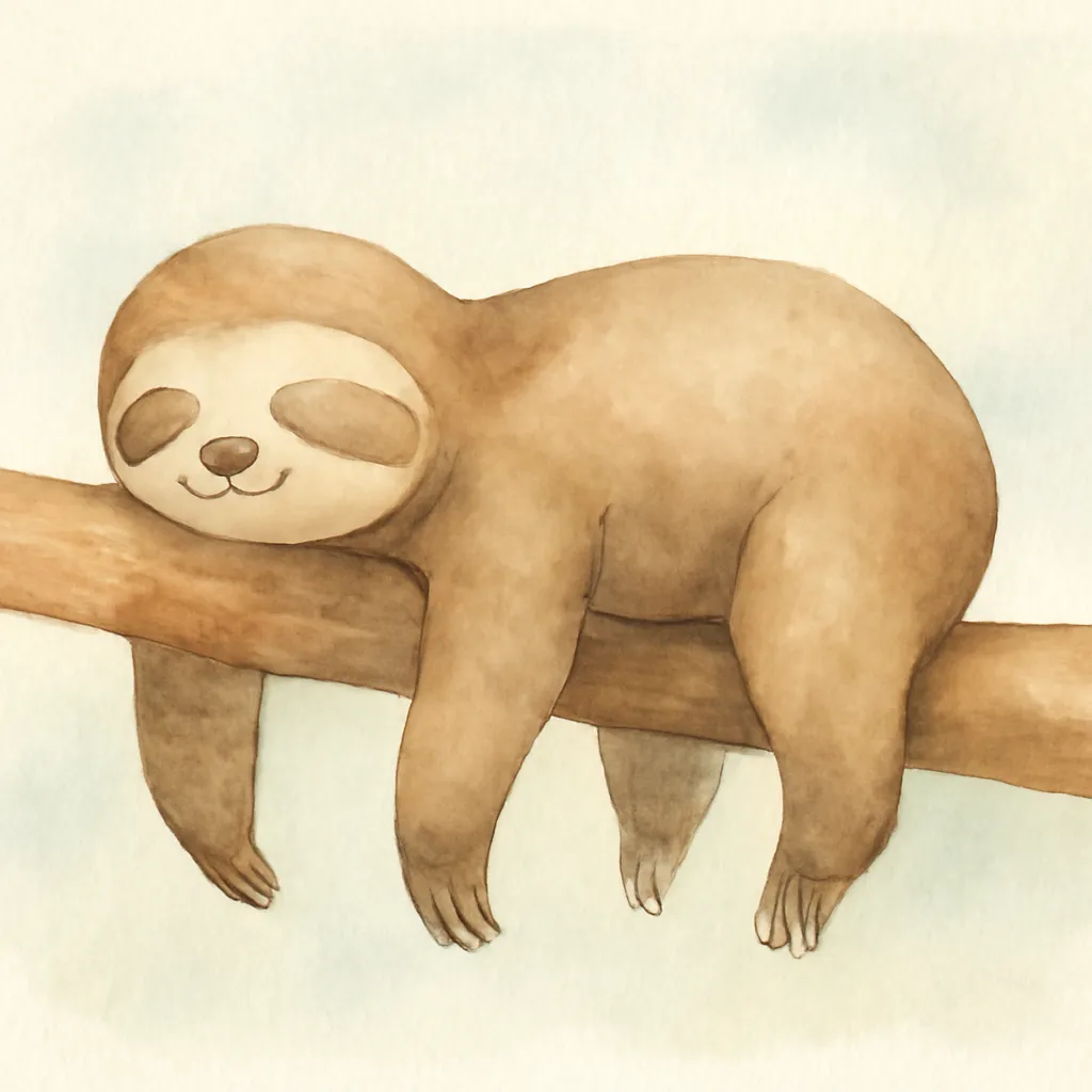 「慢」のイラスト