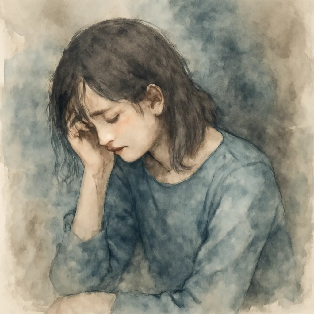 「憂」のイラスト