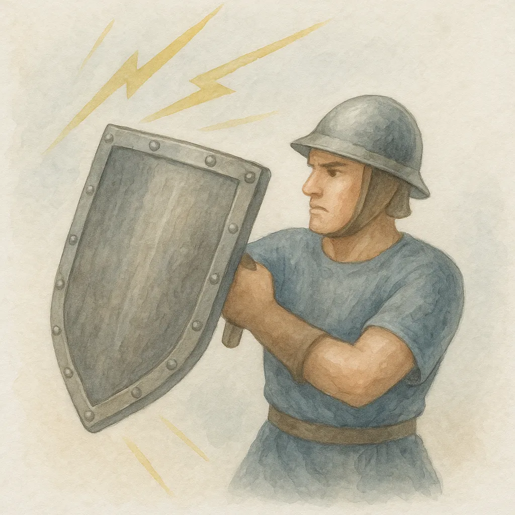 「抗」のイラスト