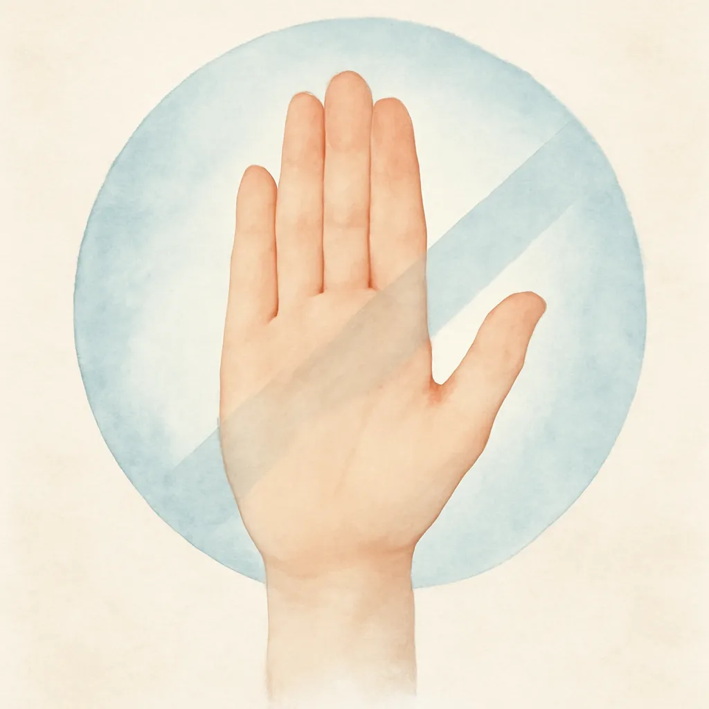 「拒」のイラスト