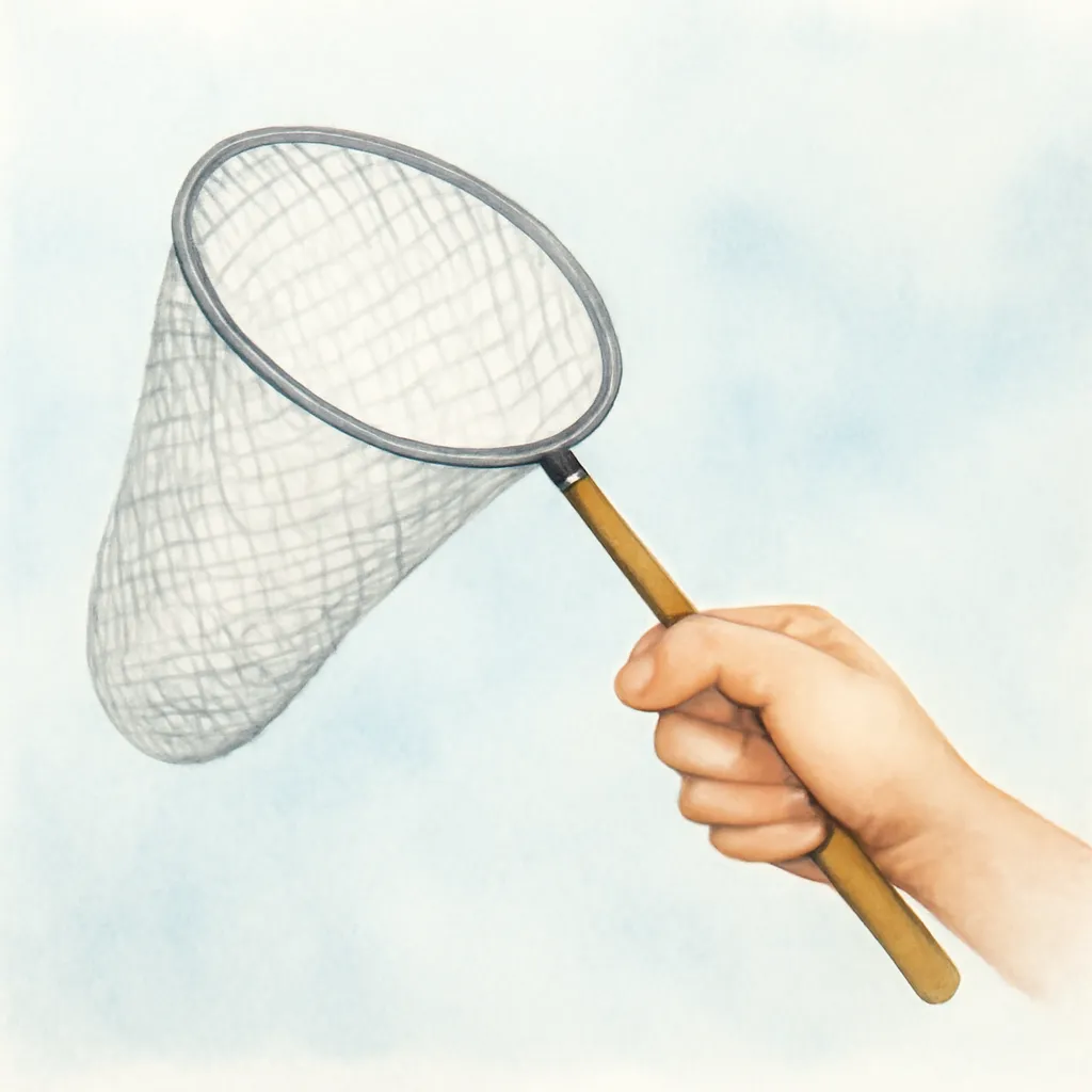 「捕」のイラスト