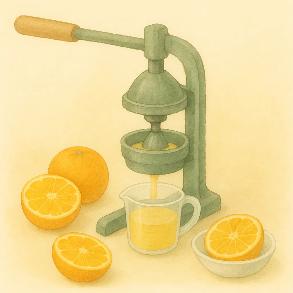 「搾」のイラスト