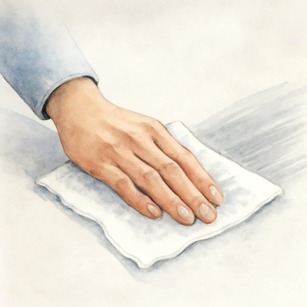 「擦」のイラスト