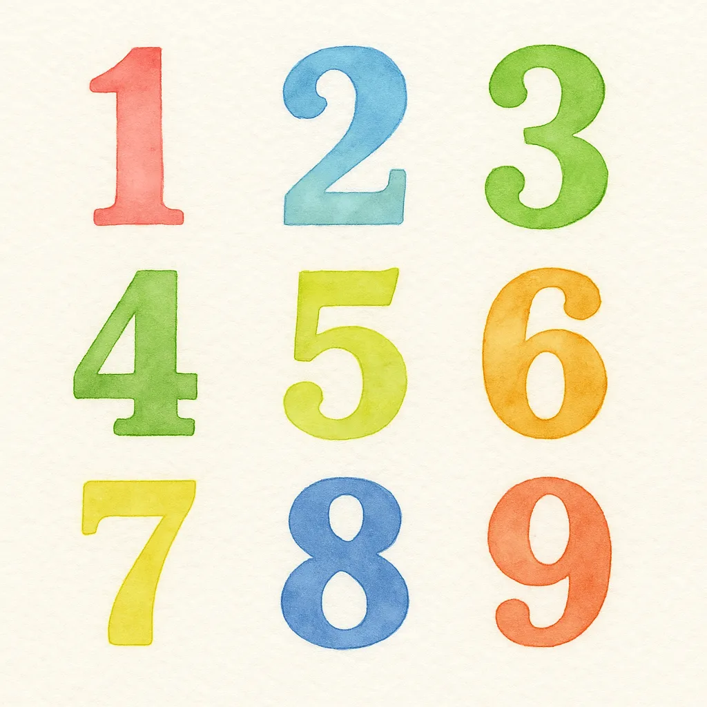 「数」のイラスト