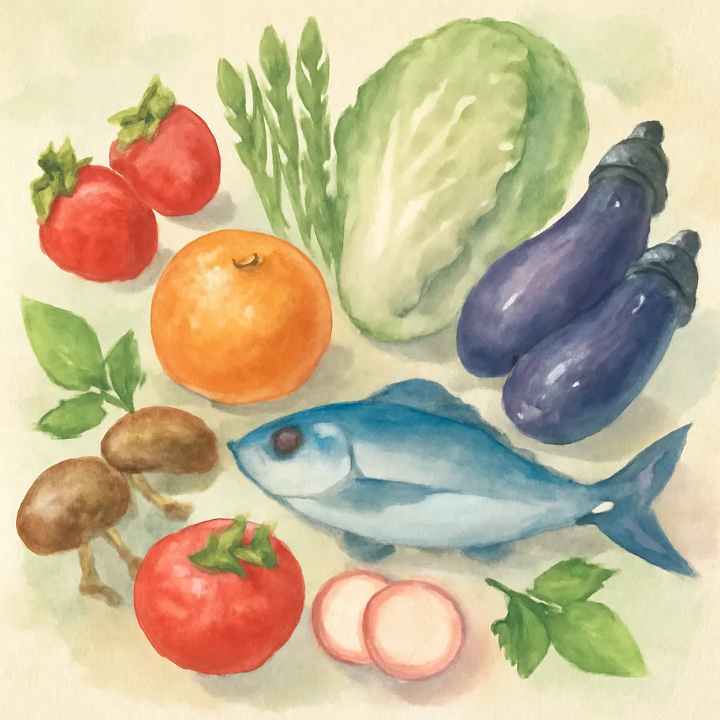 「旬」のイラスト