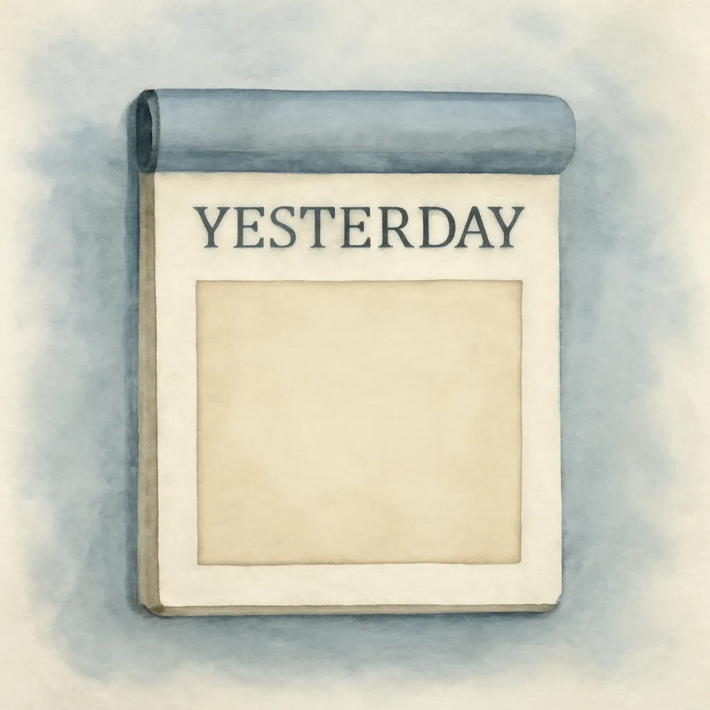 「昨」のイラスト