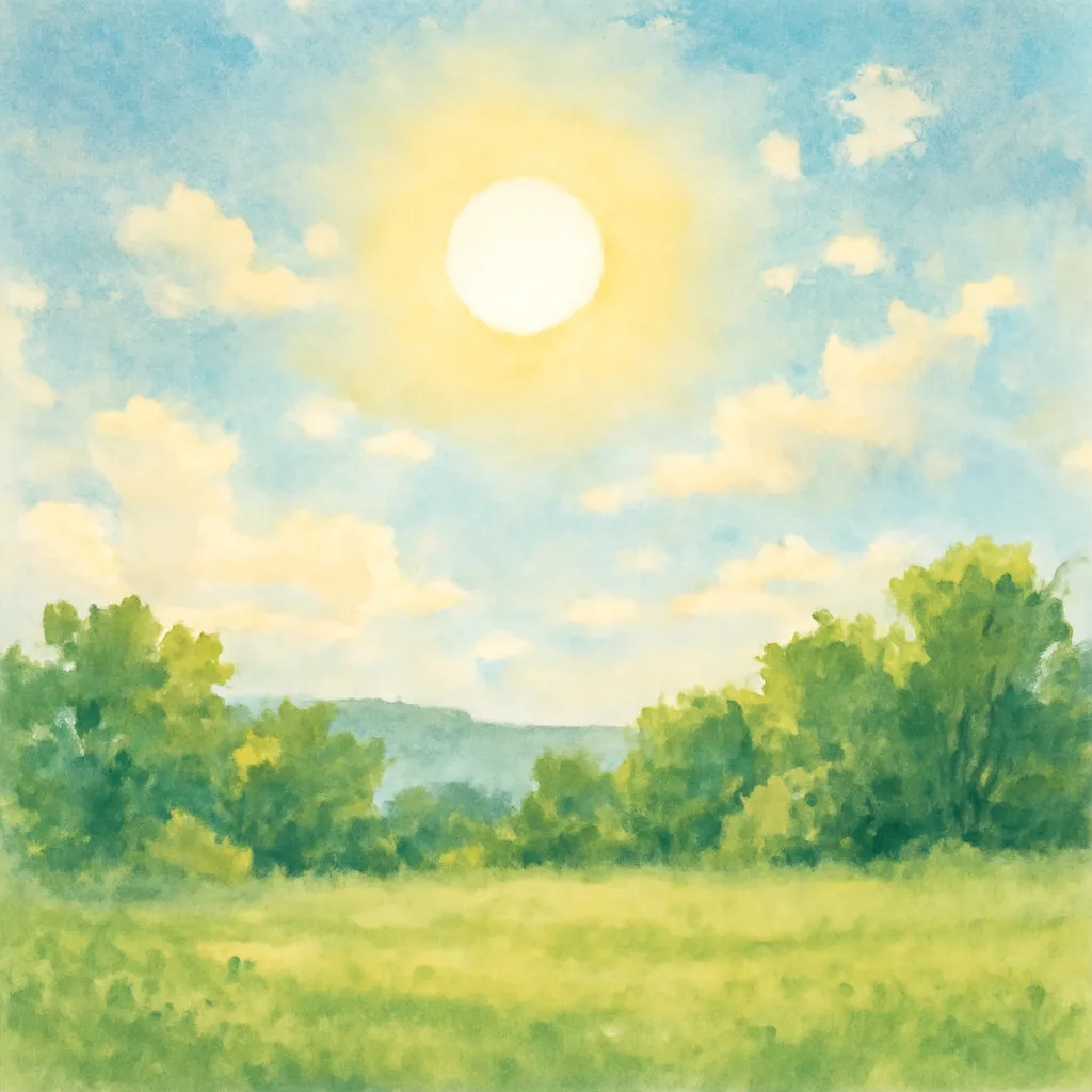 「昼」のイラスト