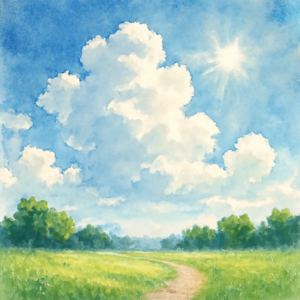 「晴」のイラスト