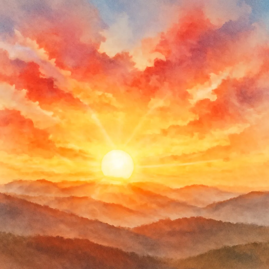 「暁」のイラスト