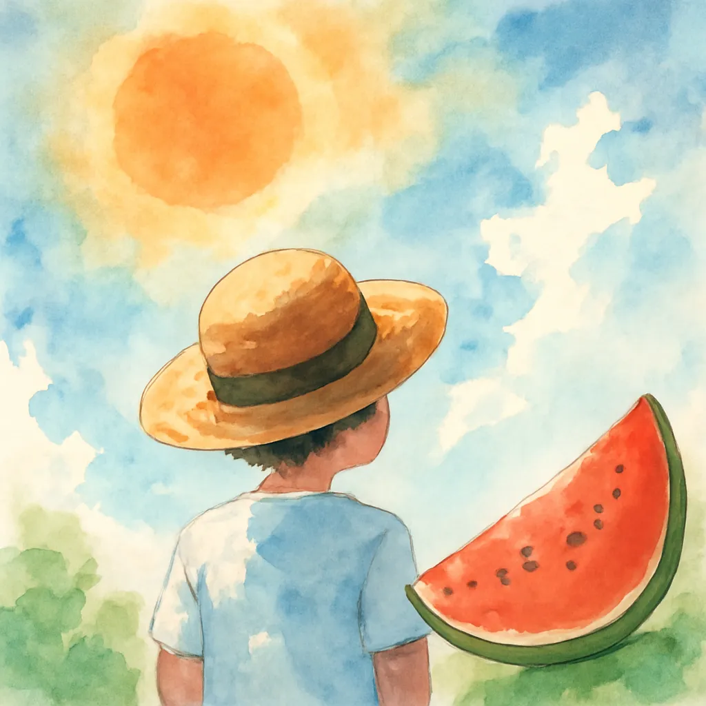 「暑」のイラスト