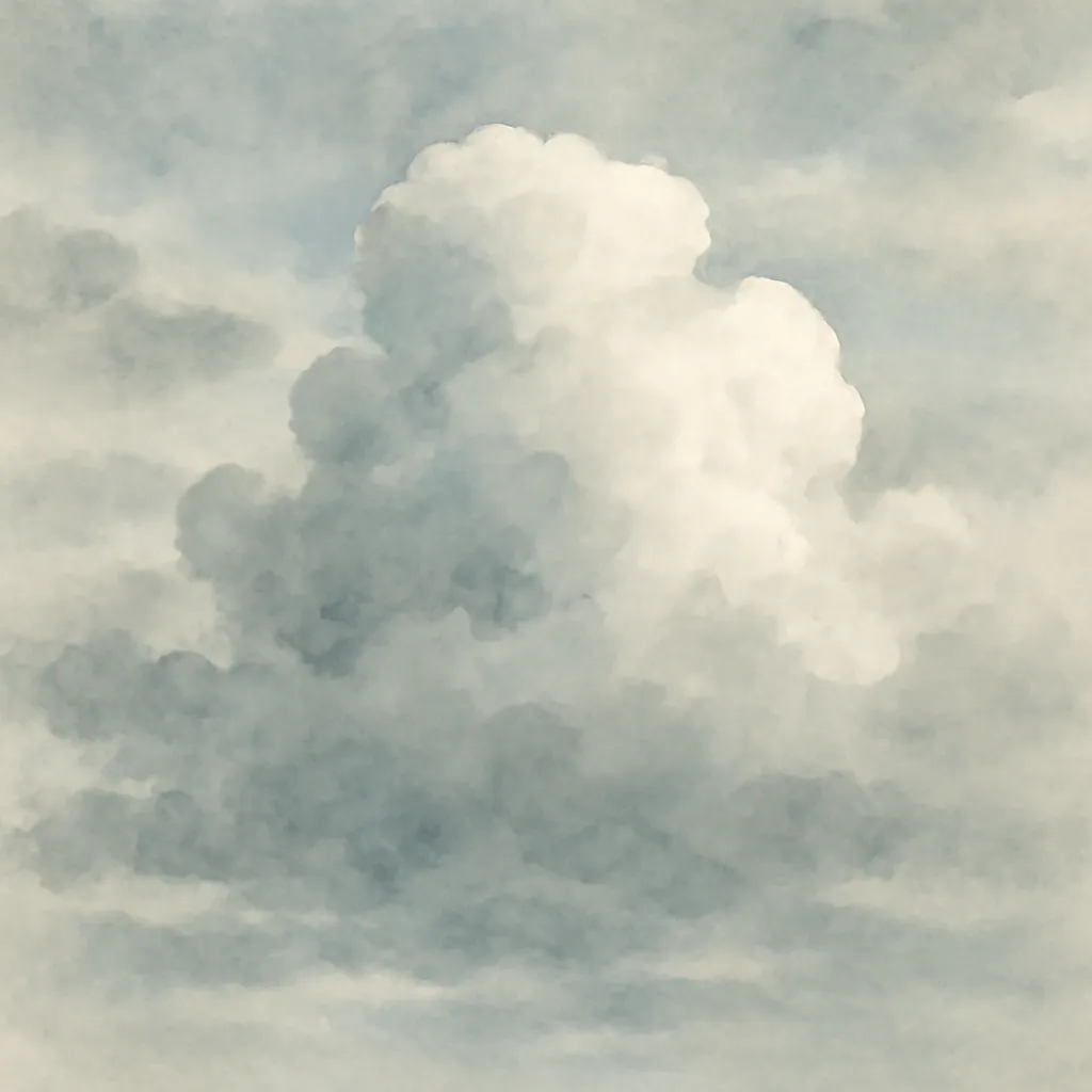 「曇」のイラスト