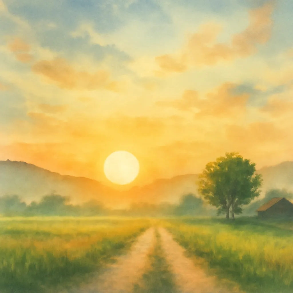 「朝」のイラスト