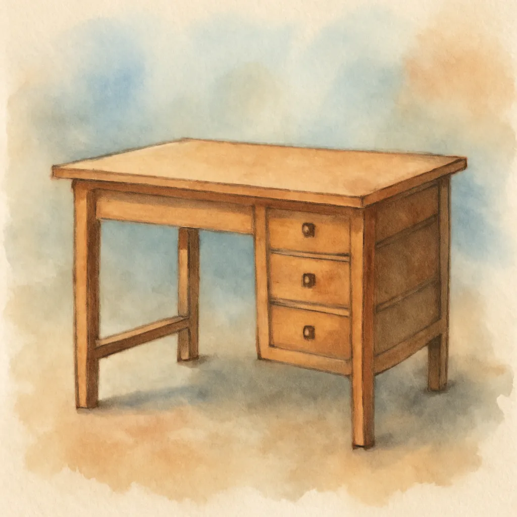 「机」のイラスト