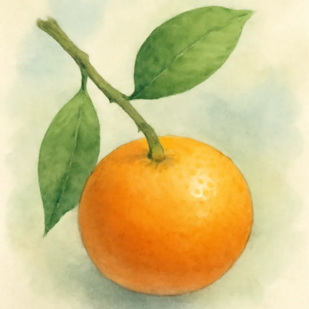 「柑」のイラスト