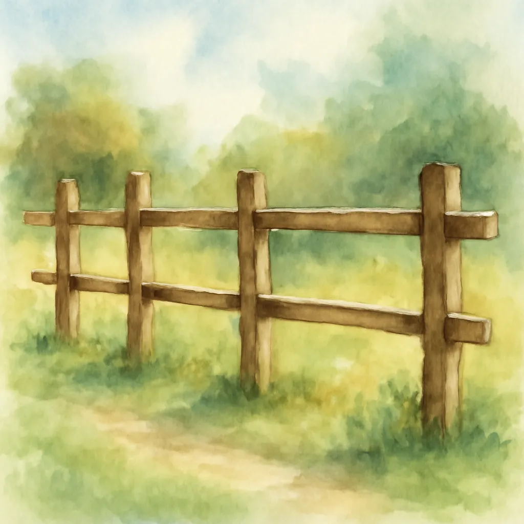 「柵」のイラスト