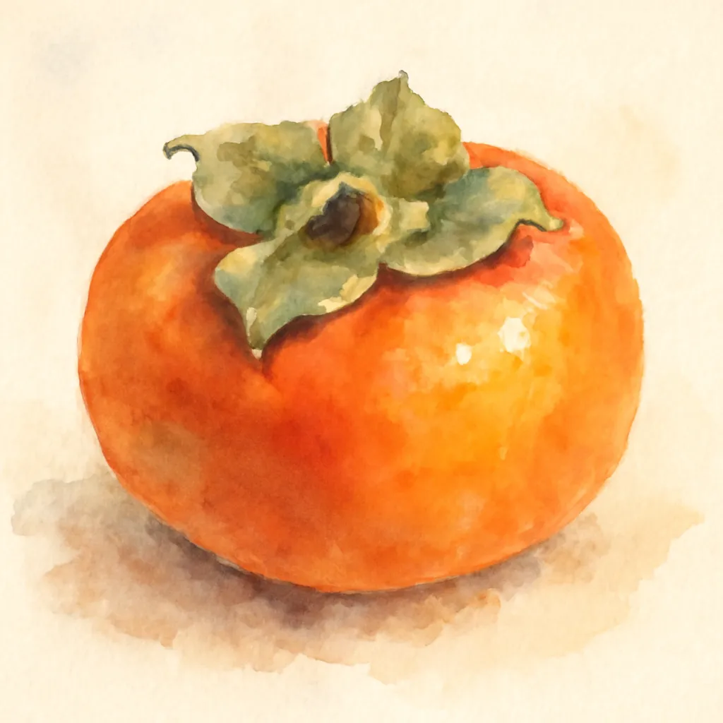 「柿」のイラスト