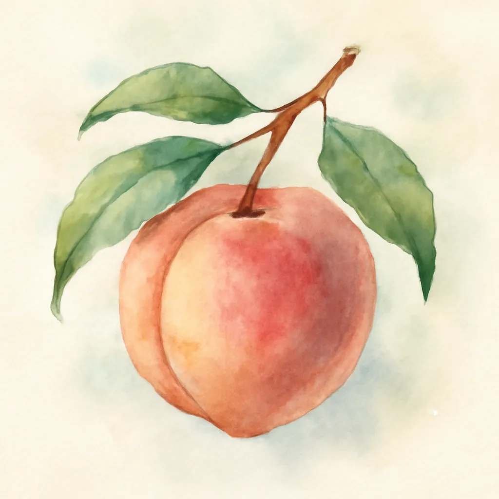 「桃」のイラスト