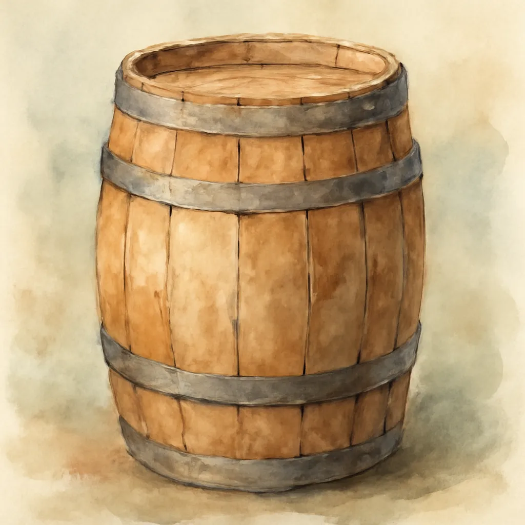 「桶」のイラスト
