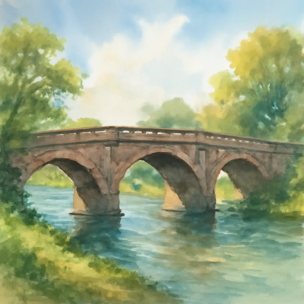 「橋」のイラスト