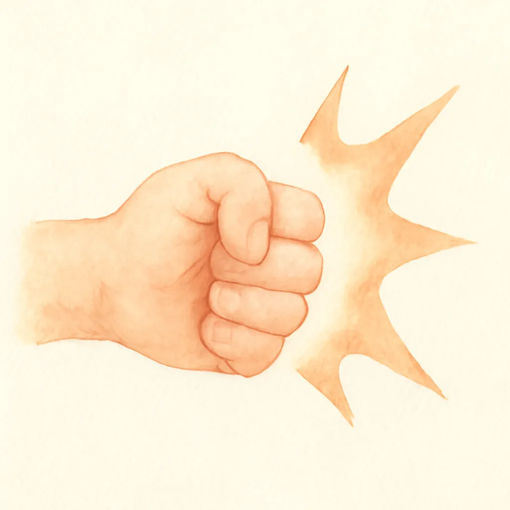 「殴」のイラスト