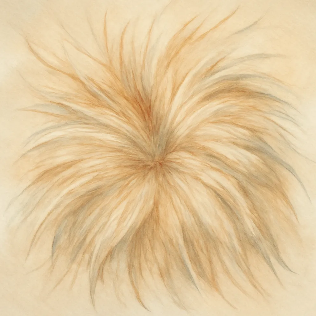 「毛」のイラスト