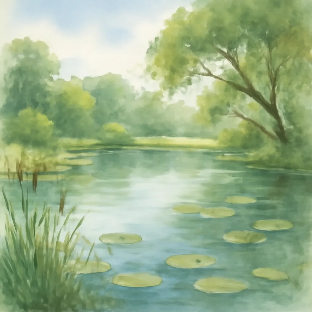 「池」のイラスト