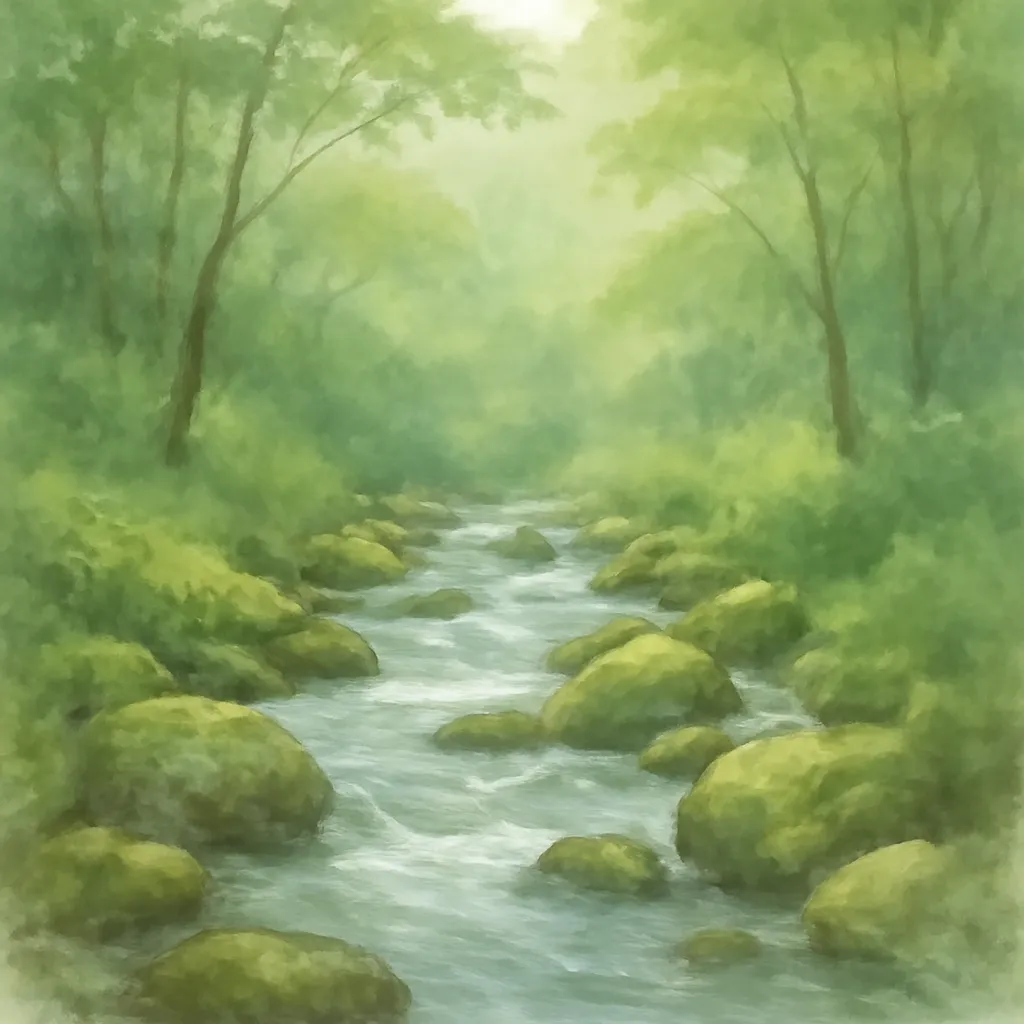 「沢」のイラスト