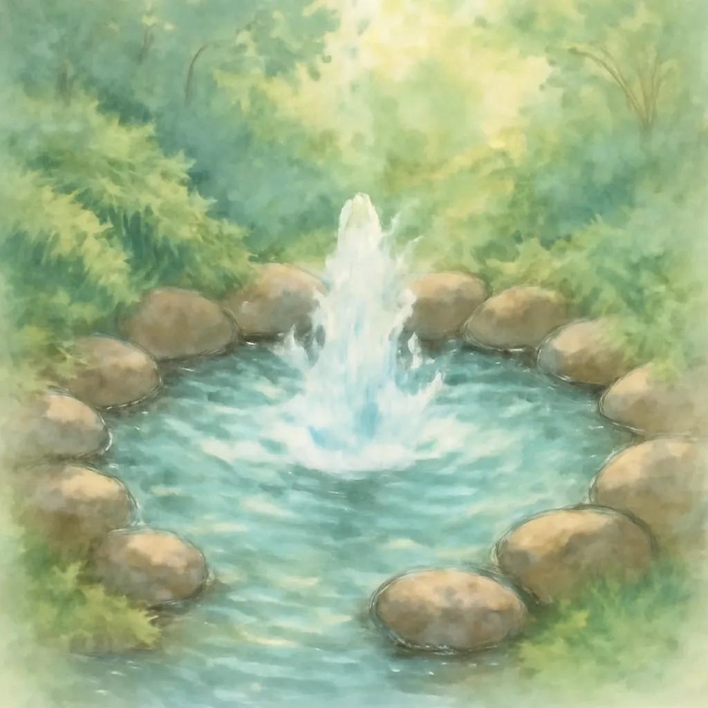 「泉」のイラスト