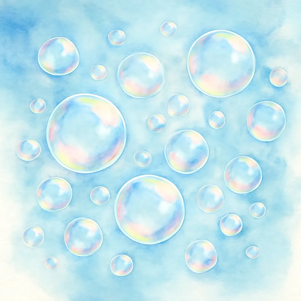 「泡」のイラスト