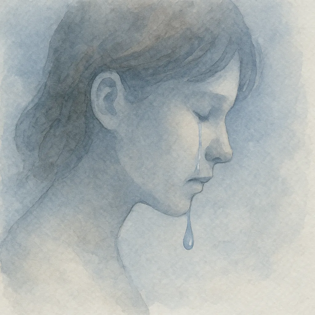 「泣」のイラスト