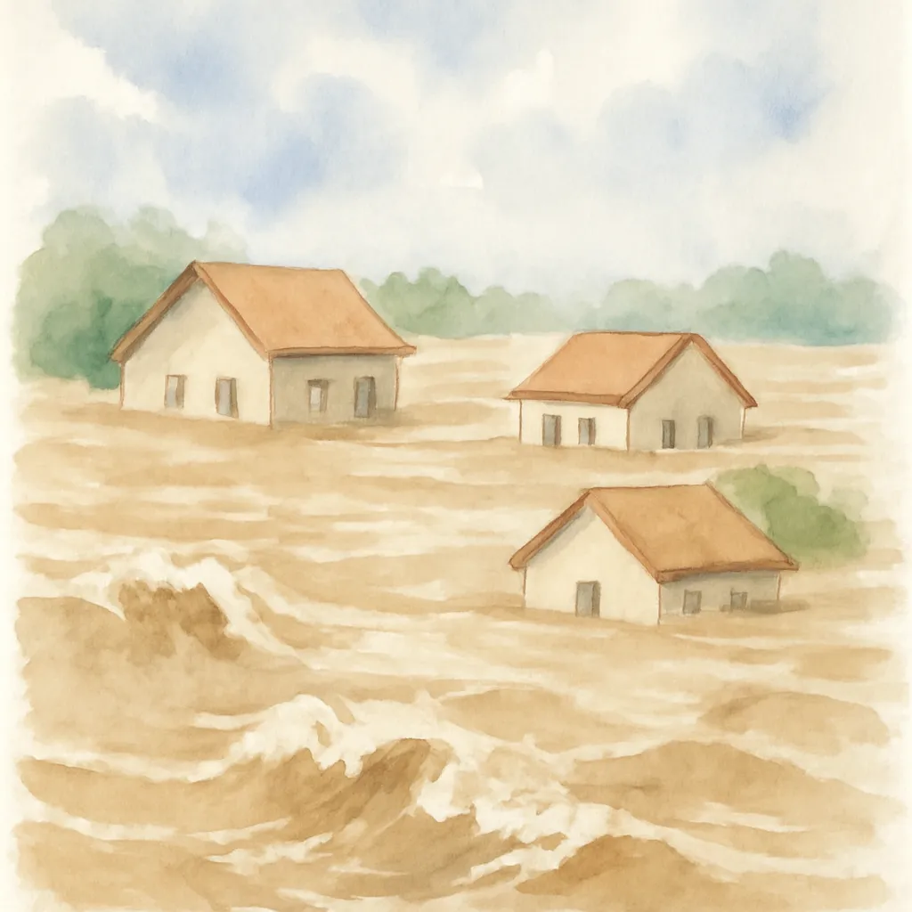 「洪」のイラスト