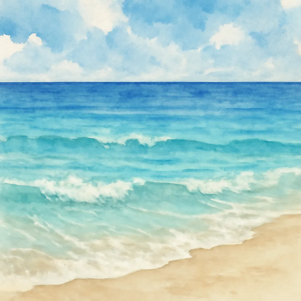 「海」のイラスト