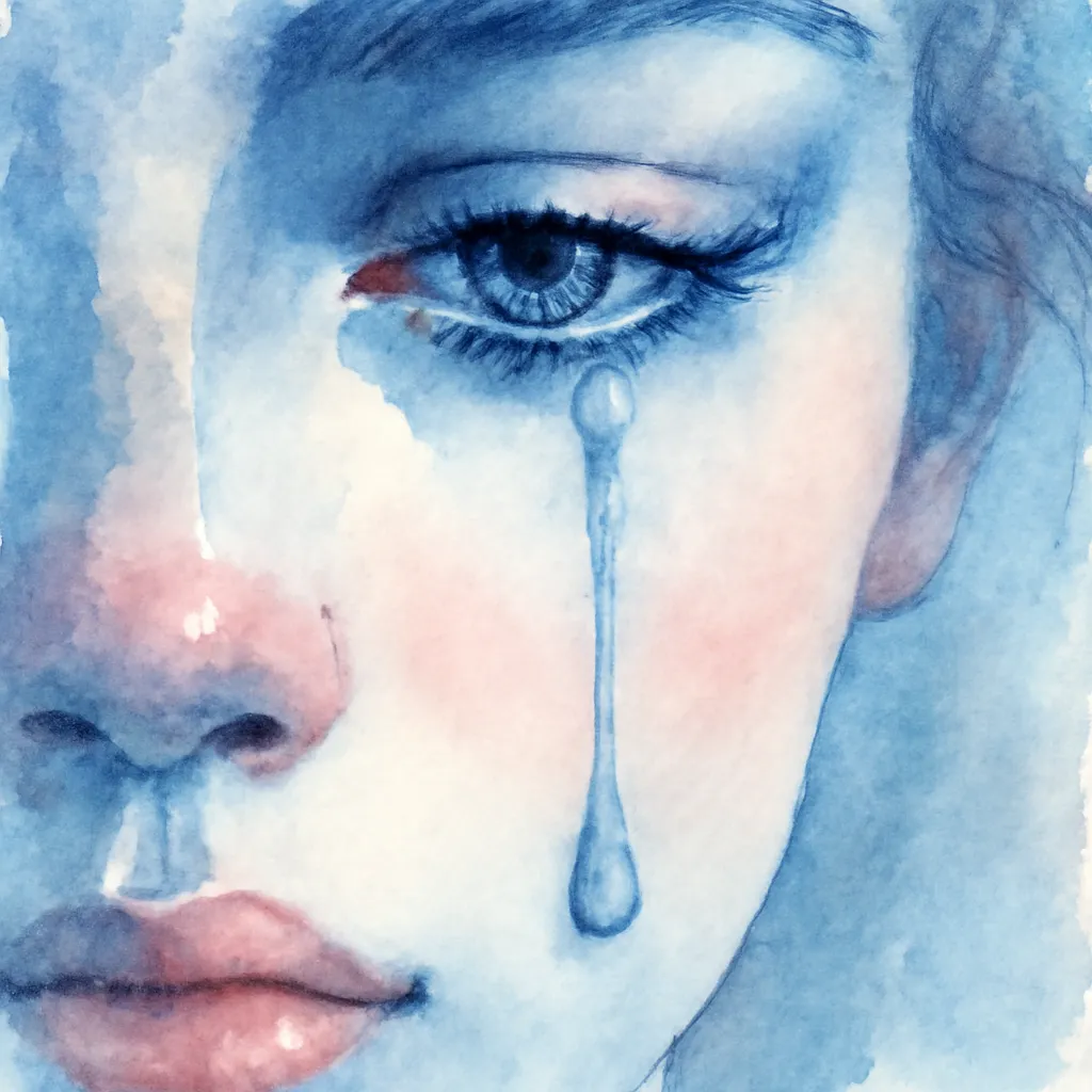 「涙」のイラスト