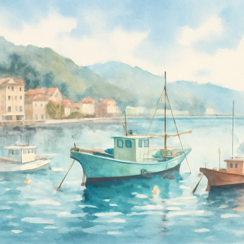 「港」のイラスト