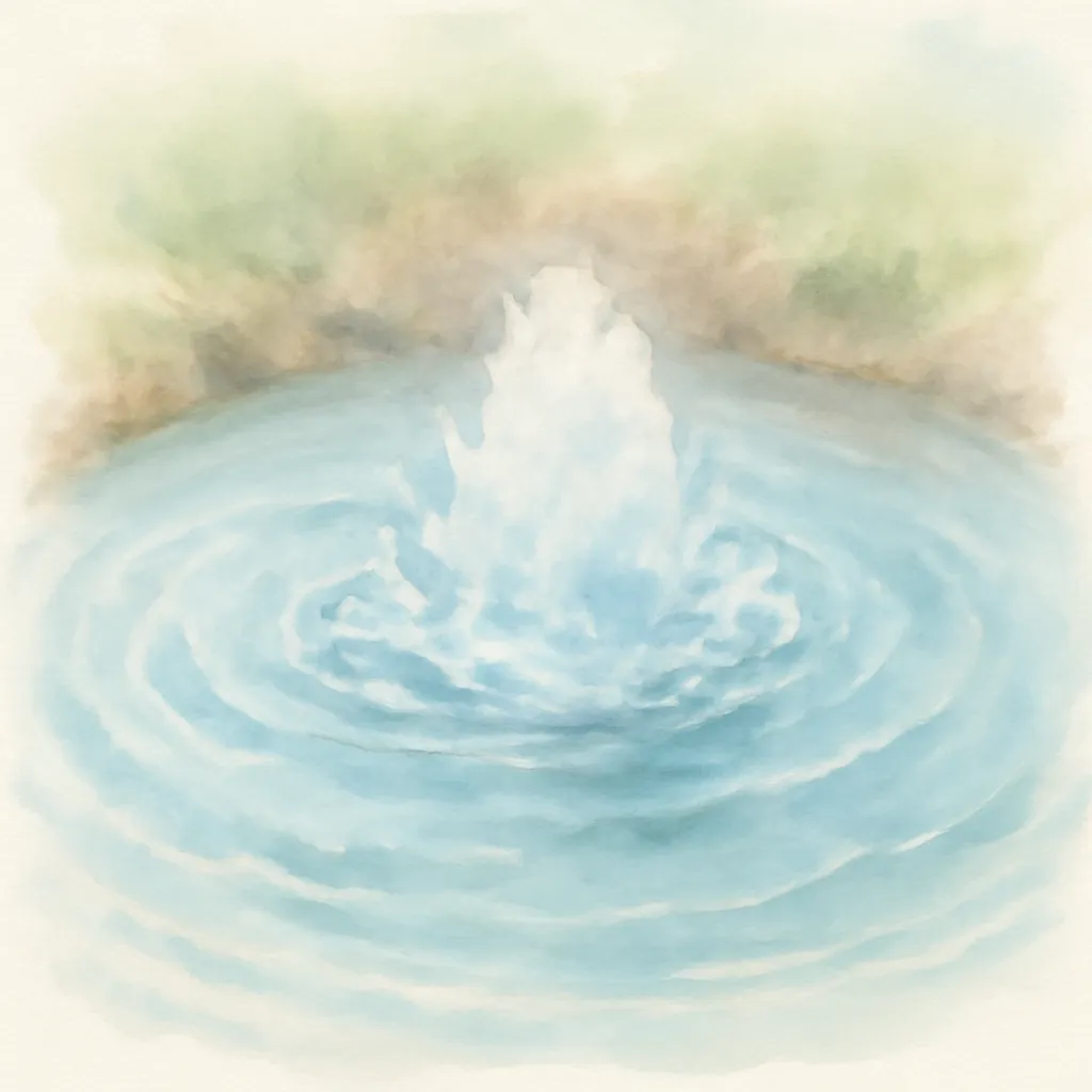 「湧」のイラスト