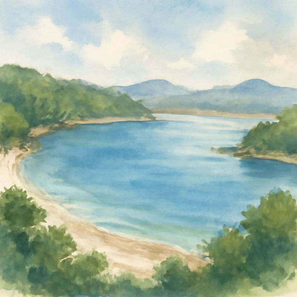 「湾」のイラスト