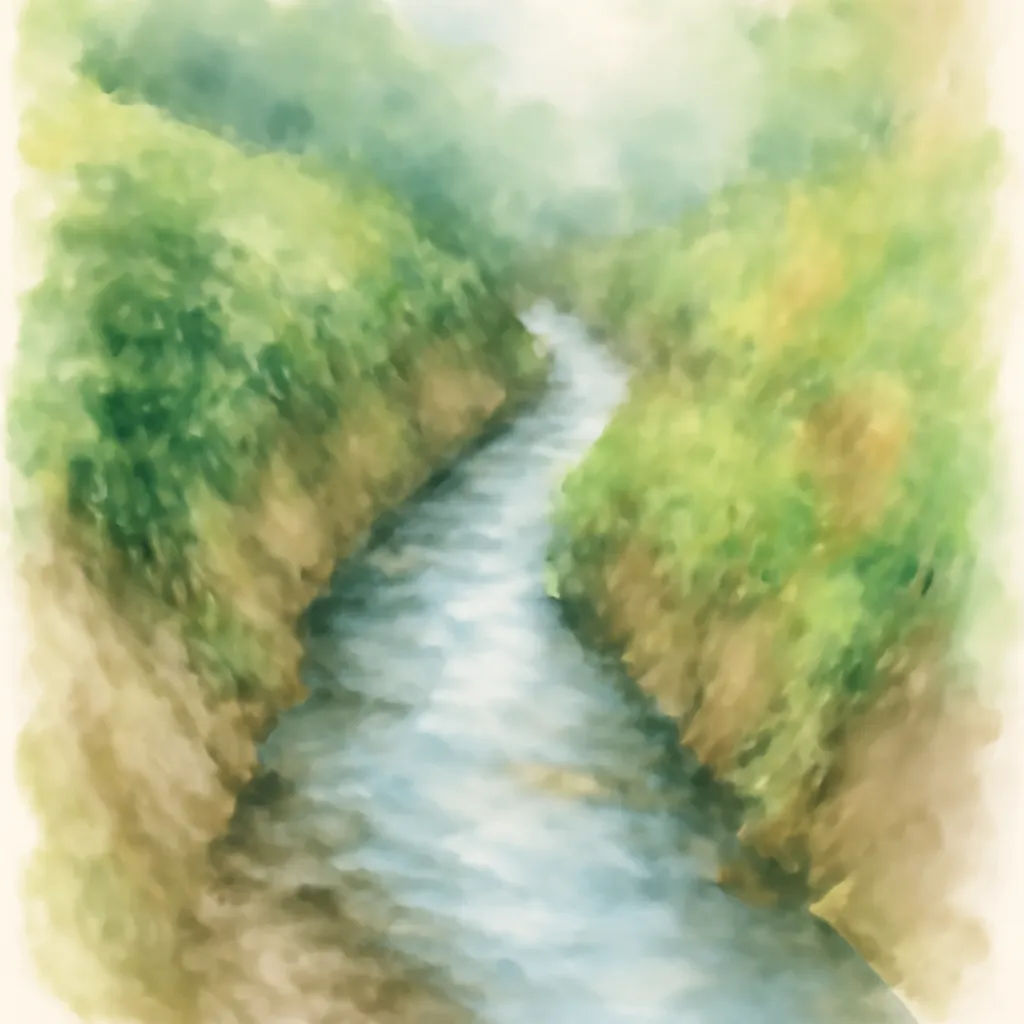 「溝」のイラスト