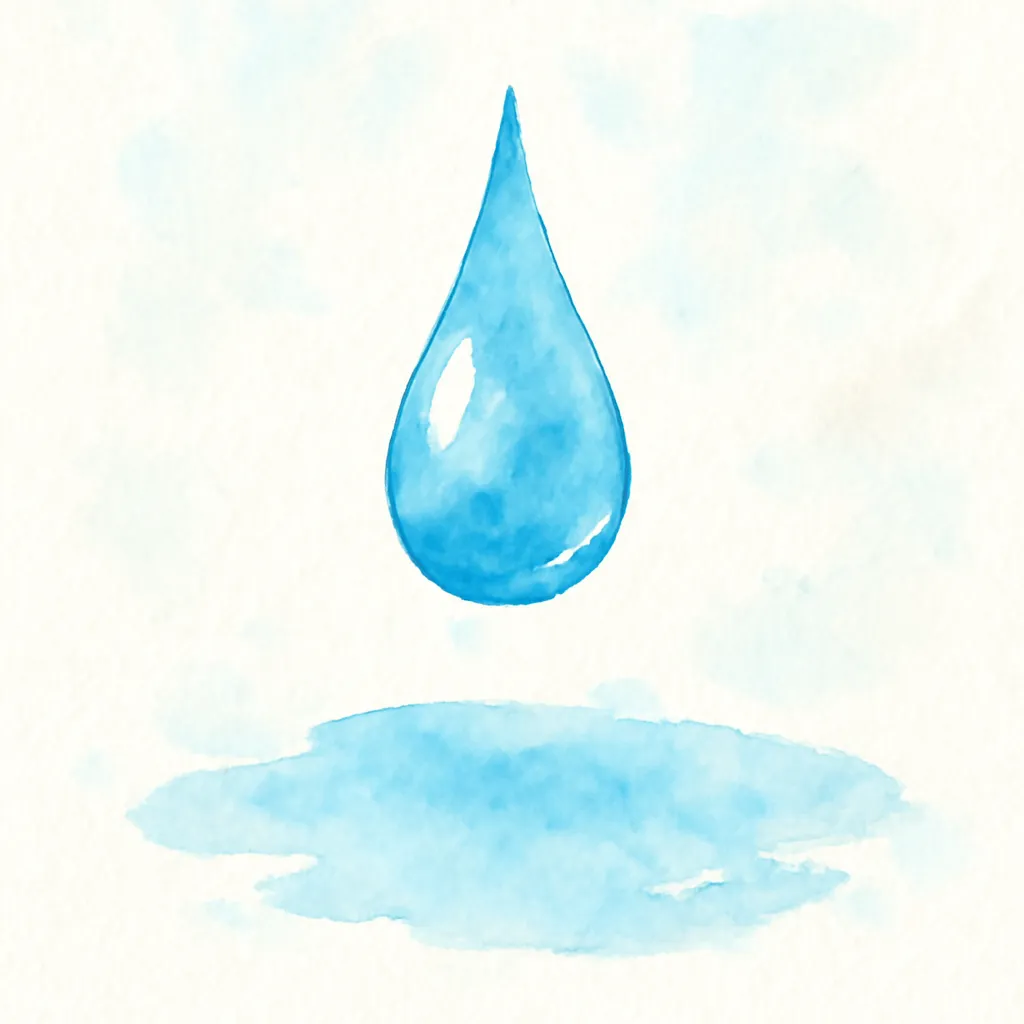 「滴」のイラスト