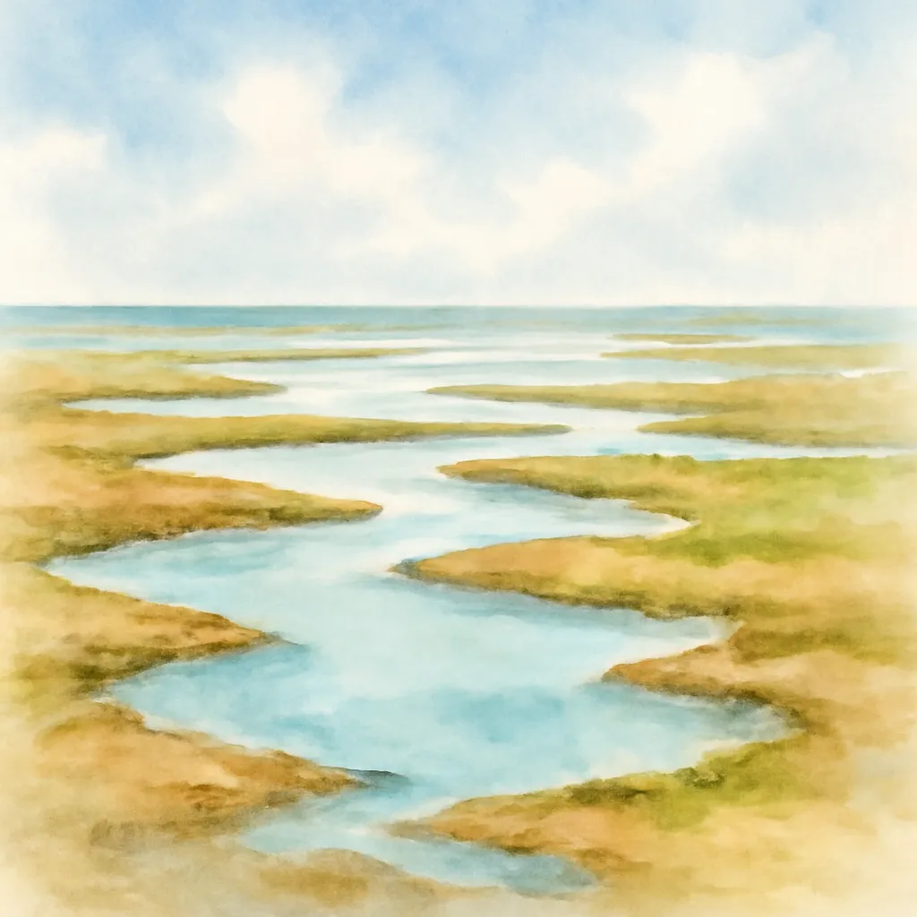 「潟」のイラスト