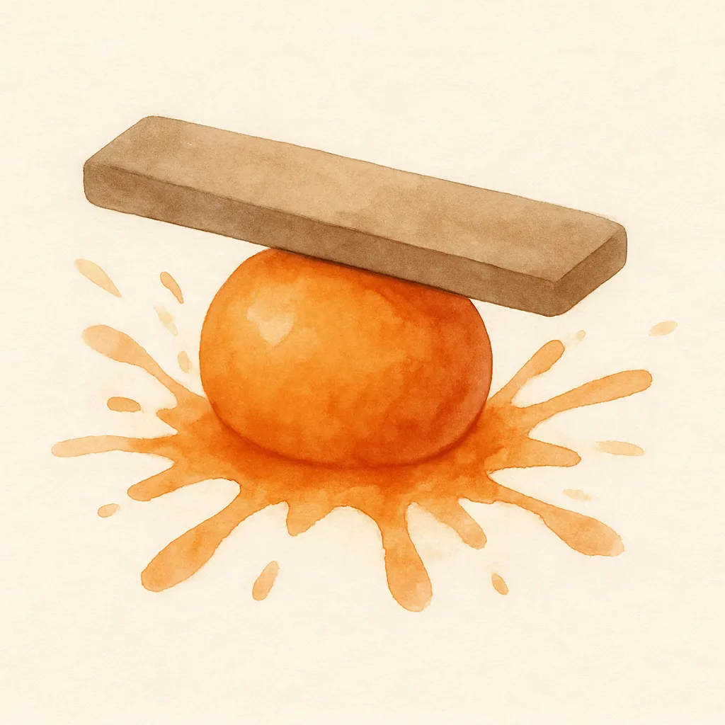 「潰」のイラスト